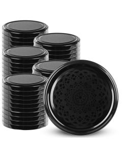 Metalowe wieczka do słoików Sturko 50szt fi 89mm "Czarna koronka"