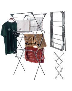 Suszarka na pranie pionowa Pawia 138 x 60 cm, czarna