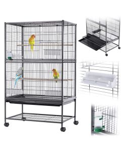 Klatka dla ptaków Vergt 133 x 79 x 52 cm na kółkach
