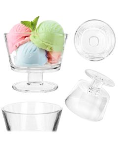 Pucharek do lod&oacute;w Torza 290ml na n&oacute;żce wz&oacute;r gładki 1 szt.