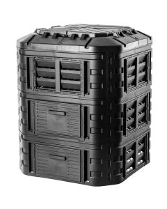 Kompostownik ogrodowy Nybro 860L, czarny