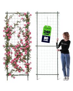 Podpora ogrodowa Aigre kurtyna 80 x 240 cm zielona