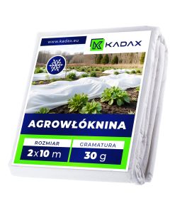 Agrowł&oacute;knina ogrodowa Cravant zimowa 2 x 10 m 30 g/m&sup2; biała