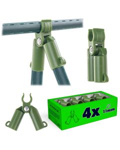 Łącznik szczytowy do tyczek ogrodowych Posile regulowany 11mm 4szt