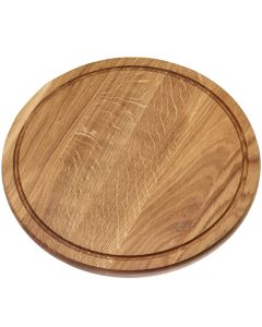 Okrągła, dębowa deska do krojenia 40 cm