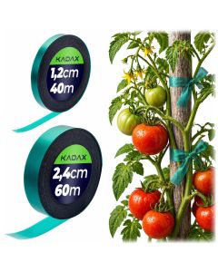 Taśma do podwiązywania roślin Vernoil 60 m x 24 mm + 40 m x 12 mm zielone 2 szt.