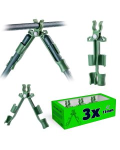 Łącznik szczytowy do tyczek ogrodowych Erne regulowany 11mm zielony 3 szt.