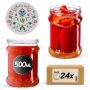 Słoiki na przetwory Kisko 500ml fi82mm 24szt + wieczko Kaszuby