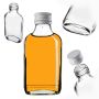 Butelka piersiówka Viane 100ml z białą zakrętką 1 szt.