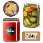 Słoiki na przetwory Maki 540ml fi82mm 24szt + wieczko Miód