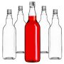 Szklana butelka Monopol 700ml z srebrną zakrętką 10 szt.