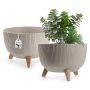 Misa na kwiaty z nóżkami Milis 33 cm, taupe