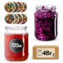 Słoiki na przetwory Jukka 720ml fi82mm 48szt + wieczko Warzywny mix