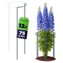 Podpora ogrodowa Mahet 1/3 koła 75 cm stalowa zielona 12 szt.