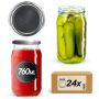 Słoiki na przetwory Niva 760ml 24szt 82mm + wieczka srebrne