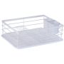Suszarka do naczyń z ociekaczem 43 cm, biała