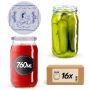 Słoiki na przetwory Niva 760ml fi82mm 16szt + wieczko Makatka