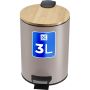 Kosz łazienkowy Linter beżowy, 3L