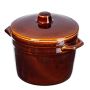 Garnek kamionkowy Athena 1.5L 15cm z pokrywką