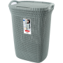 Kosz z pokrywą Curver Knit 57L, szaroniebieski