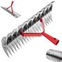 Aerator dwustronny Strand 36 x 14 cm, srebrny