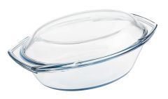 Naczynie żaroodporne Backe szklane z pokrywką 2.9L