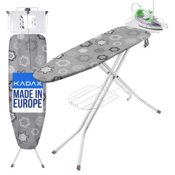 Deska do prasowania Caspe 120 x 38 cm, jasnoszara