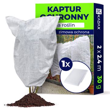 Kaptur ochronny na rośliny Vatan ze ściągaczem 2 x 2.4 m 30 g/m² biały 1 szt.