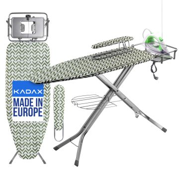 Deska do prasowania Aleglo 130 x 48 cm zielona + rękawnik