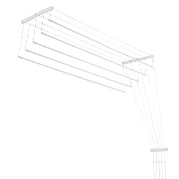 Suszarka sufitowa na pranie Resiga, 5 prętów, 140 cm, biała