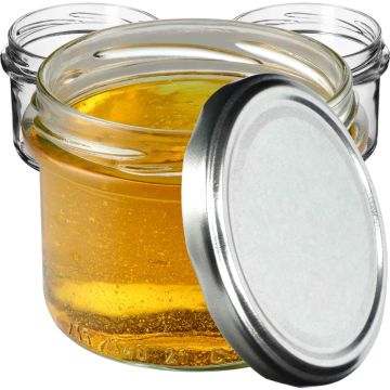 Słoiki na przetwory Tartu 235ml 10szt 82mm  + wieczka srebrne