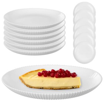 Talerz deserowy Regno 19 cm biały 6 szt.