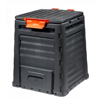 Kompostownik ogrodowy Keter Eco 320L, czarny