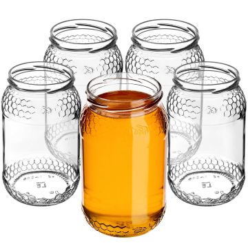 Szklany słój Lierde 900ml 82mm 24 szt.