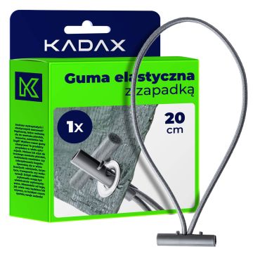 Guma elastyczna z zapadką 20 x 4 cm, szara 10 szt.