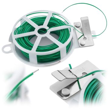 Drut ogrodniczy PVC Doumis z obcinaczem do roślin 30 m