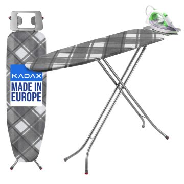 Deska do prasowania Brusand 132 x 34 cm szara z uchwytem