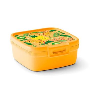 Pojemnik na żywność kwadratowy Curver Snap Box 0.9L pomarańczowy