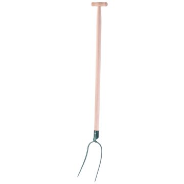 Widły metalowe 2-zębne Varzi 132 cm, zielone