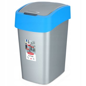 Kosz na śmieci Curver Flip Bin 25L, niebieski