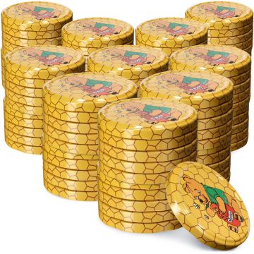 Metalowe wieczka do słoików Virbo 100szt fi 82mm "Miód"