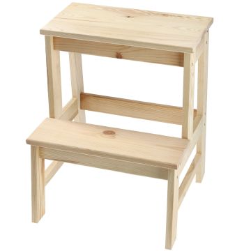 Taboret drewniany Falun drabinka 40 x 50 cm