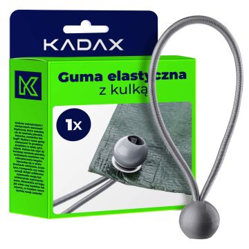 Guma elastyczna z kulką 15 cm, szara