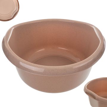 Miednica plastikowa z uchwytami Treix 30L beżowa