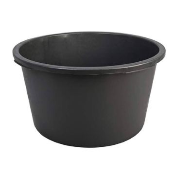 Kastra budowlana okrągła 65 L, czarna