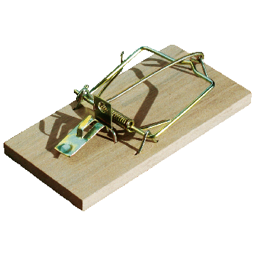 Bros Łapka na myszy drewniana 2 szt.