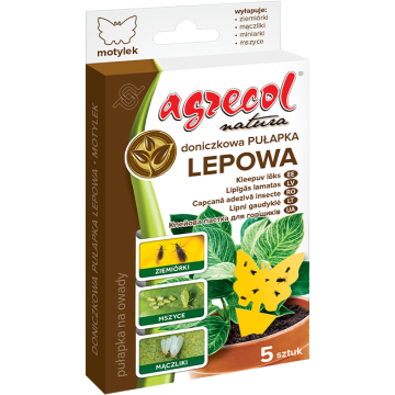 Agrecol Doniczkowa pułapka lepowa motylek 5 szt.
