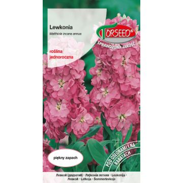 Lewkonia letnia - Matthiola incana annua Excelsior różowa 0,5g