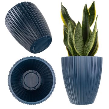 Doniczka na kwiaty Raivael 40 cm granatowa