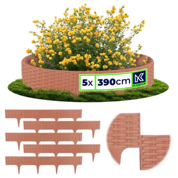 Obrzeże ogrodowe Averton 78 x 9 cm terakota 5 szt.